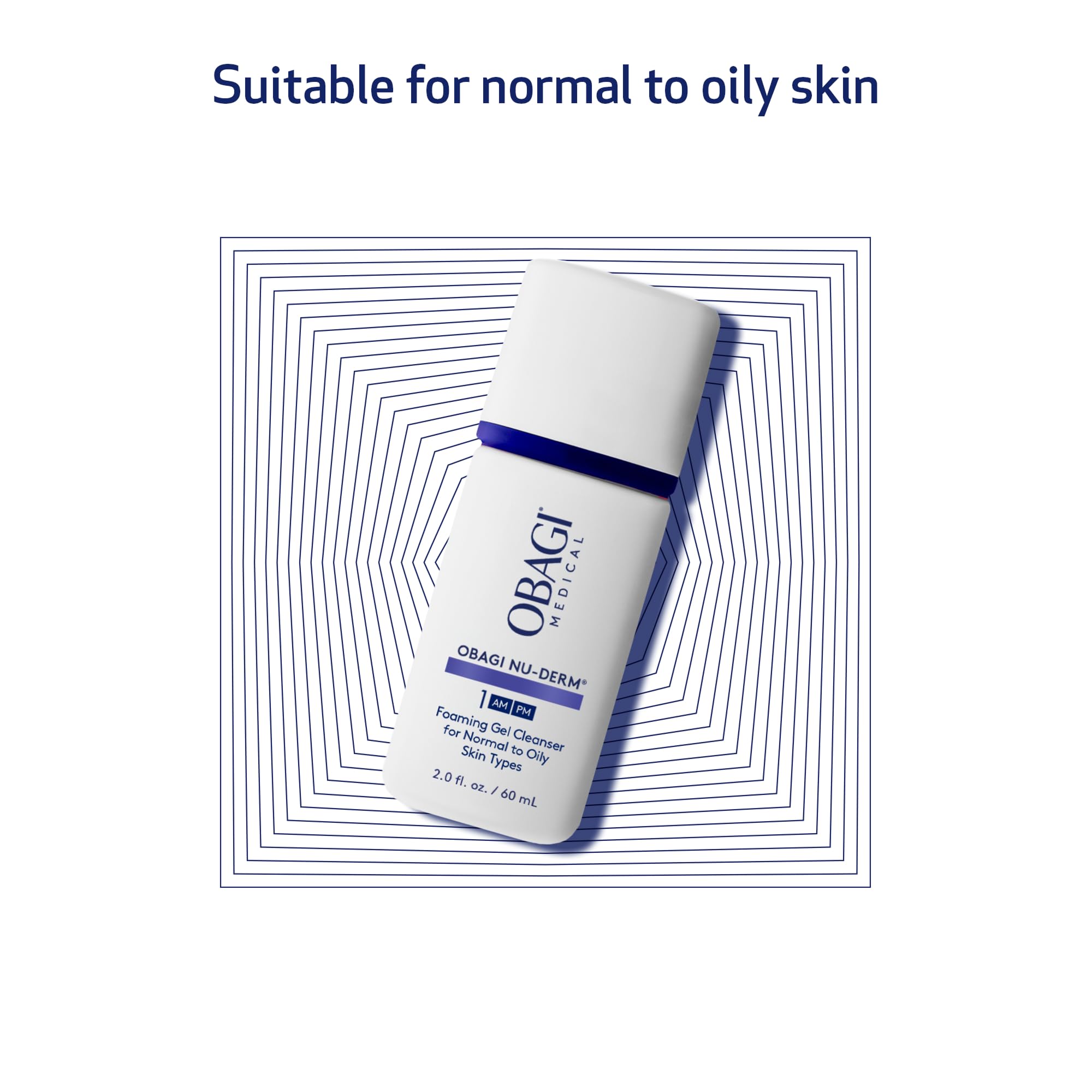 Obagi Nu-Derm Foaming Gel after-cleanse skin feel delivers refreshed look.
