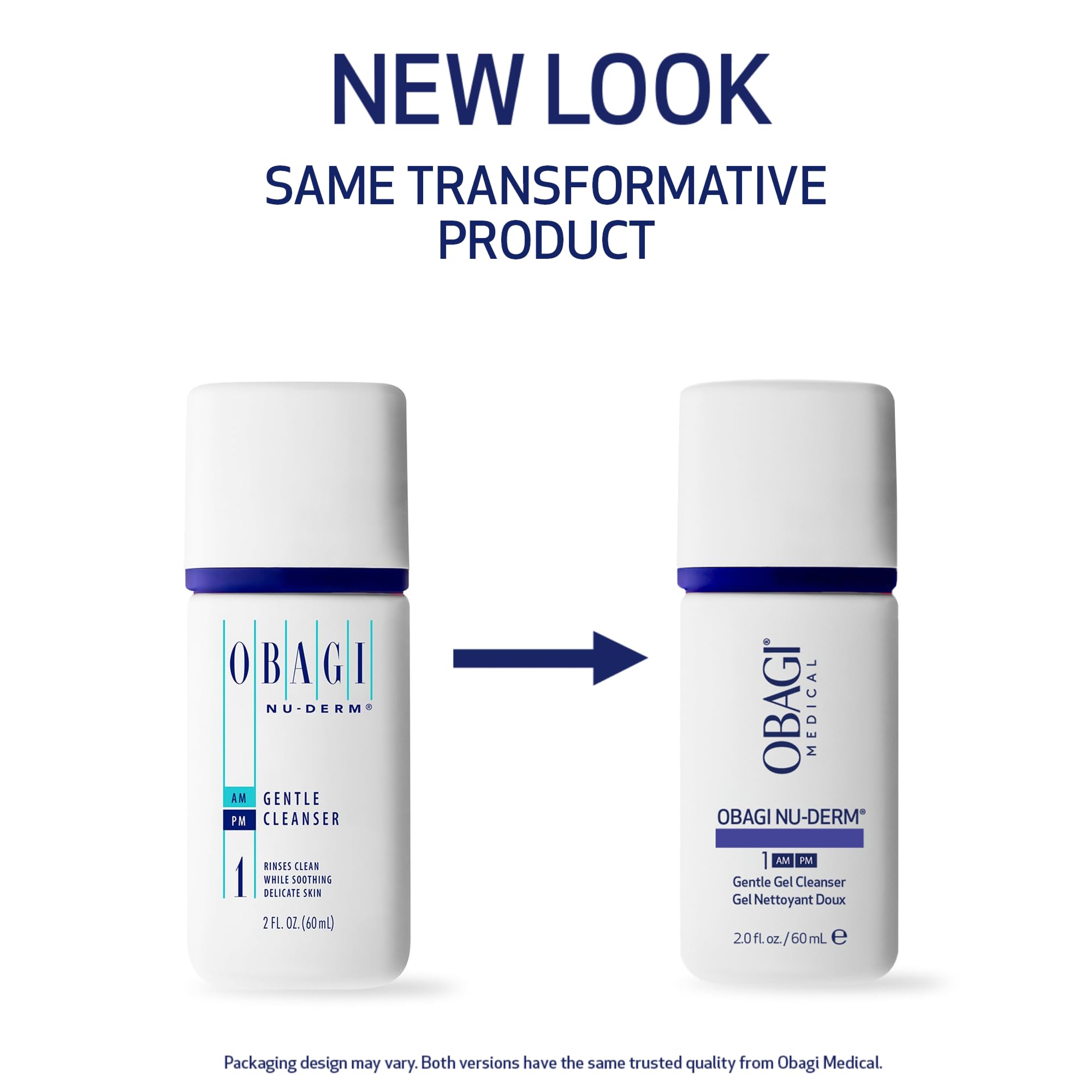 Obagi Nu-Derm Gentle Cleanser bottle highlighting mild cleansing for sensitive skin.