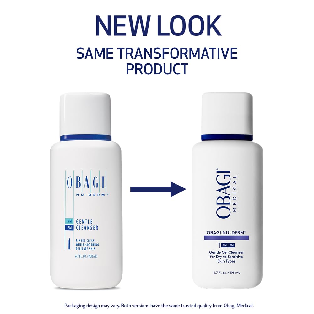 Obagi Nu-Derm Gentle Cleanser foam providing a soft, refreshing cleanse.