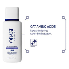 Obagi Nu-Derm Gentle Cleanser smooth, gentle texture on skin.