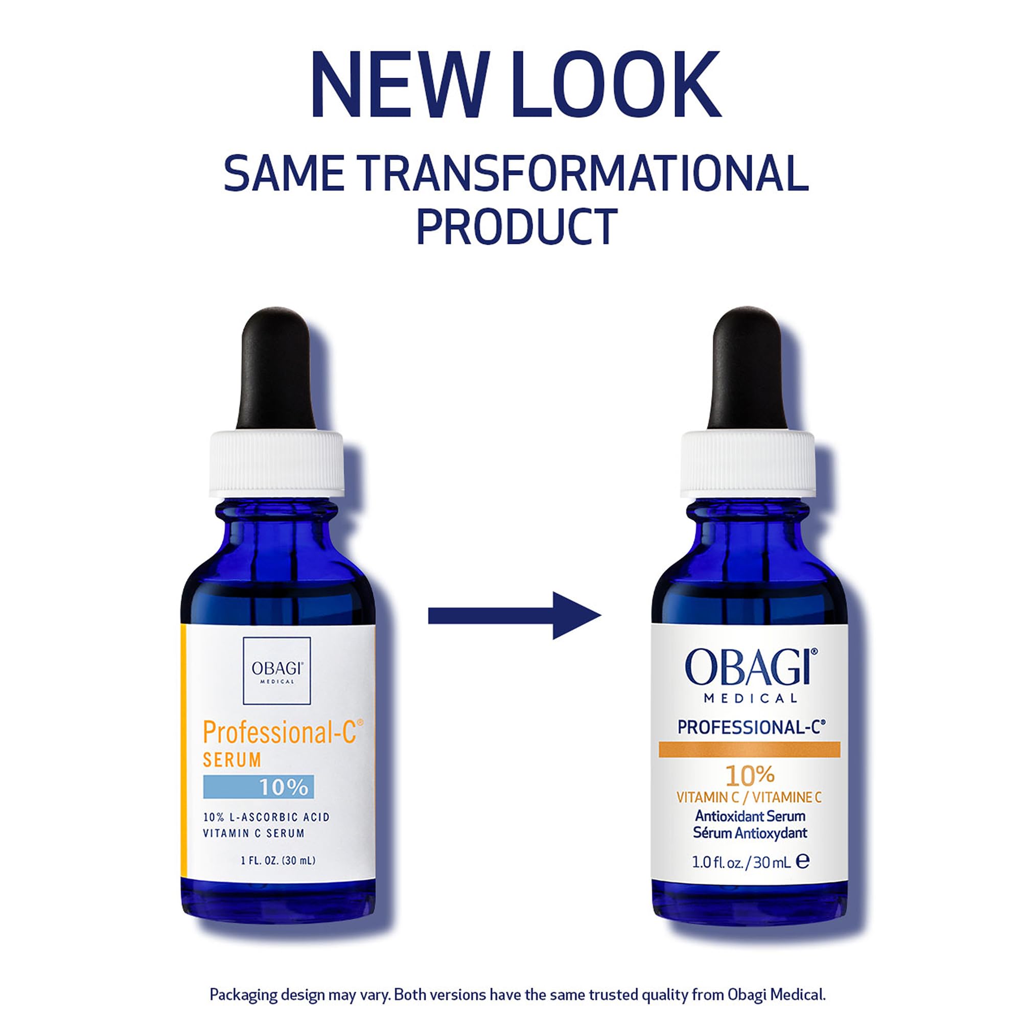Obagi serum dropper dispensing a precise dose for smooth application.