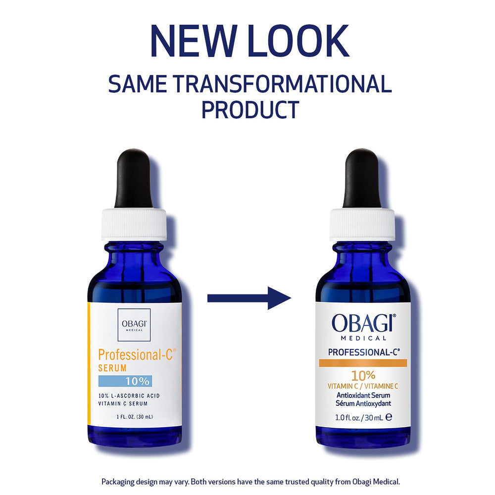 Obagi serum dropper dispensing a precise dose for smooth application.