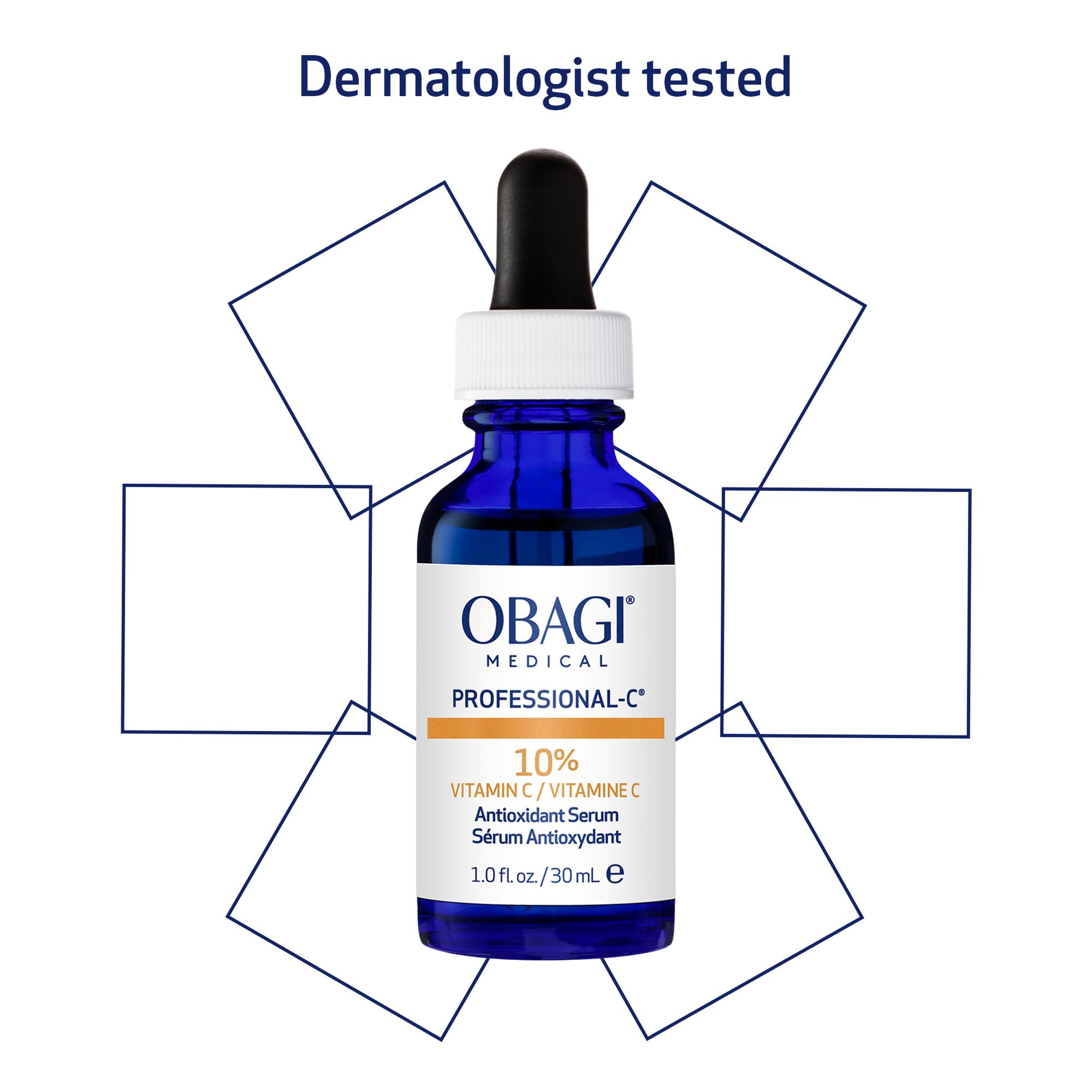 Subtle skin glow after using Obagi Professional-C Serum.