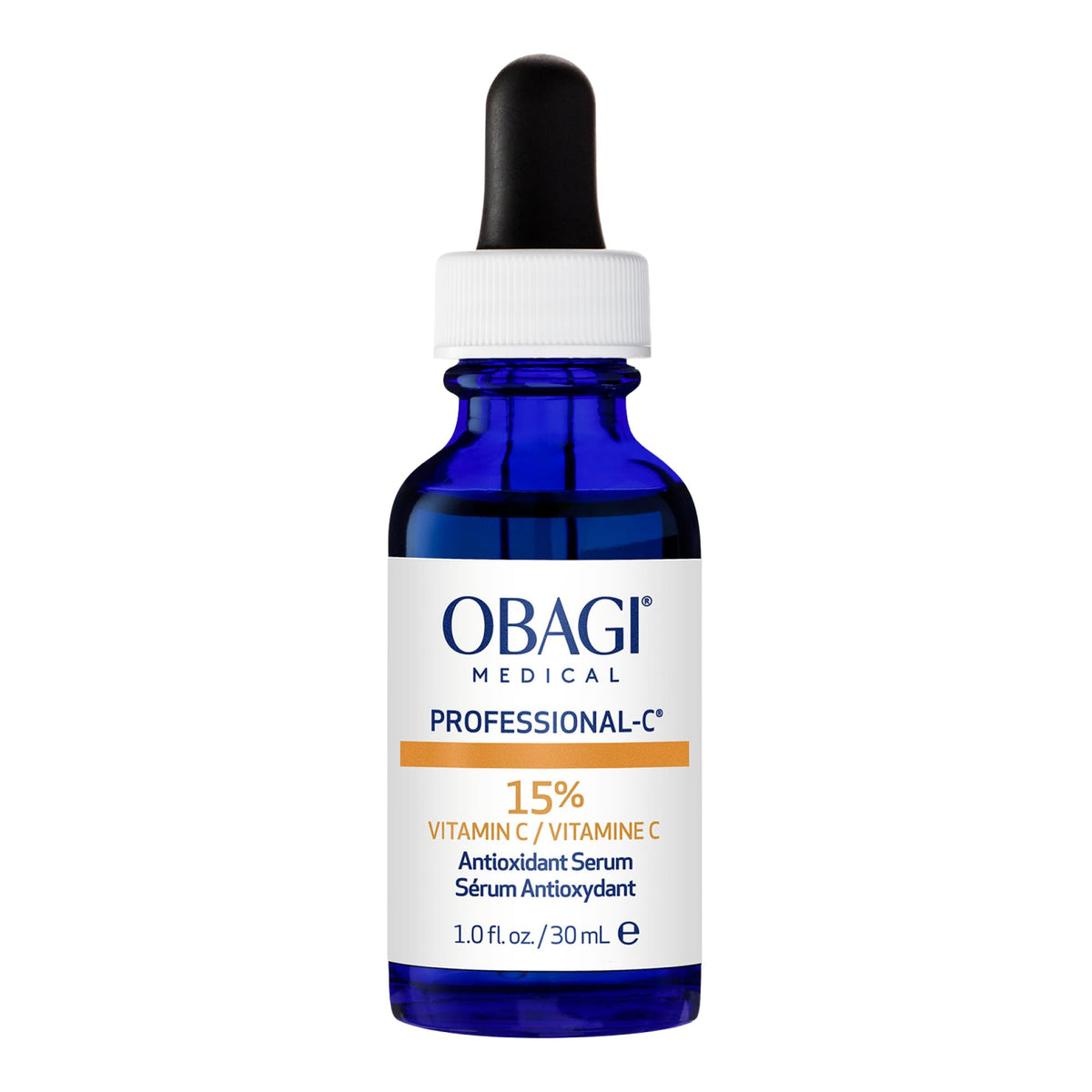 Obagi Professional-C 15% serum bottle front for brighter skin
