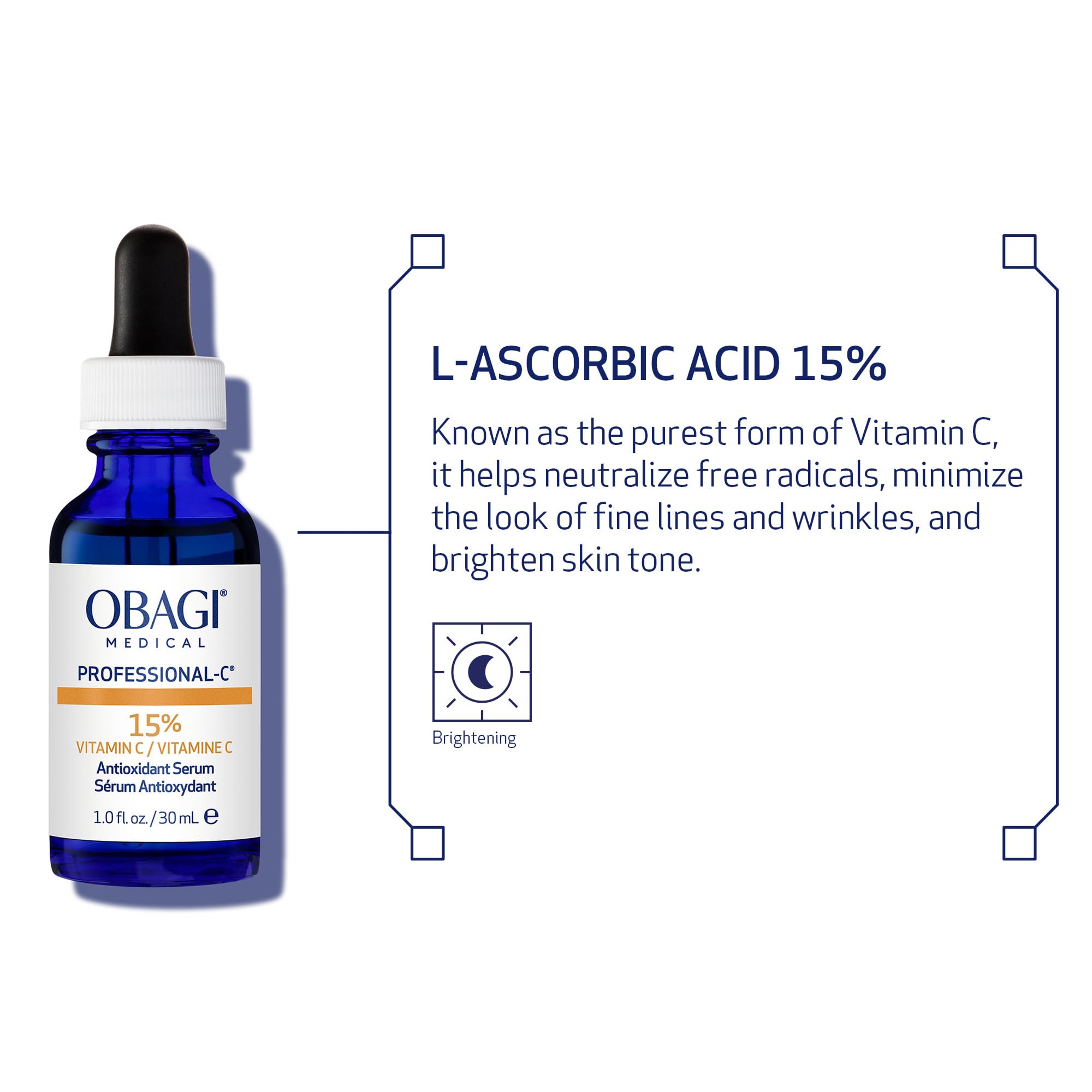 Obagi Professional-C 15% serum absorbed quickly into the skin