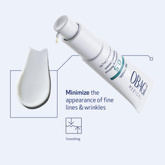 Obagi Medical Retinol 0.5 cream texture swatch emphasizes gradual release and minimal irritation.
