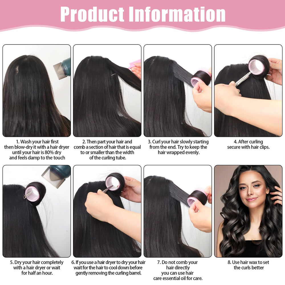 Obeoby pink 25mm roller for bangs and ends