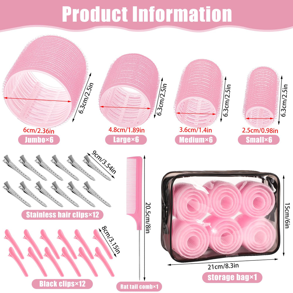 Obeoby pink 48mm roller for mid length curls and body