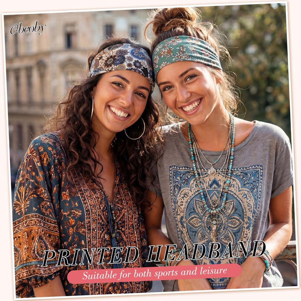 obeoby boho print collection headbands add color to outfits