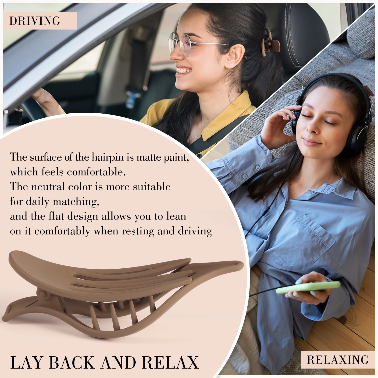 obeoby clip used for half-up during bathing or makeup routines