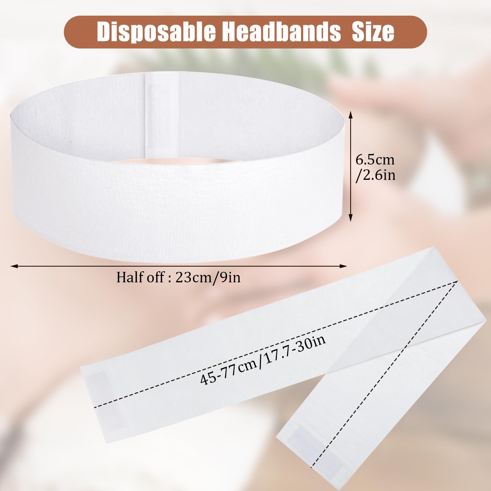 obeoby disposable hairband ideal for face cleansing and spa routines.