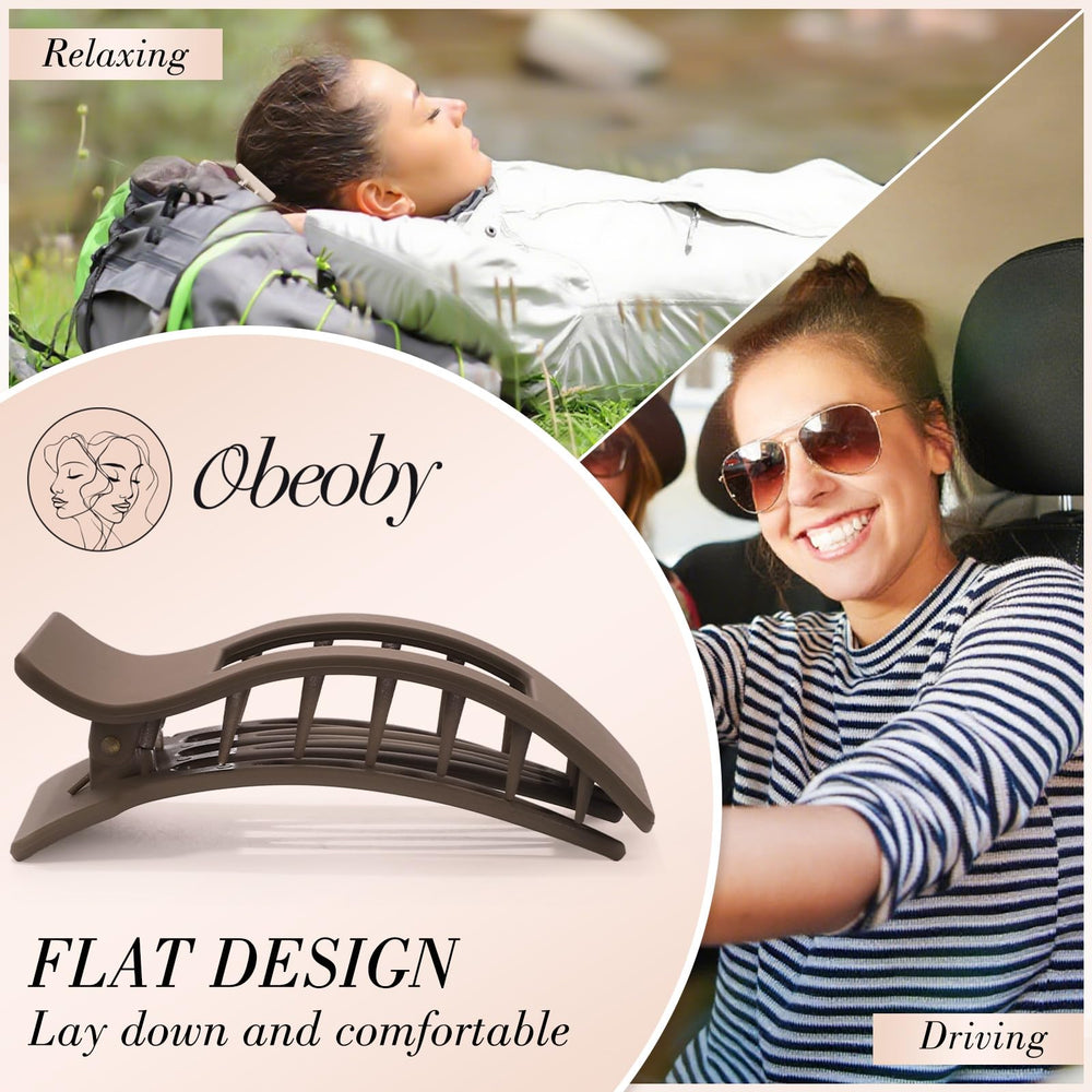 Obeoby easy to remove hair clip without pulling.