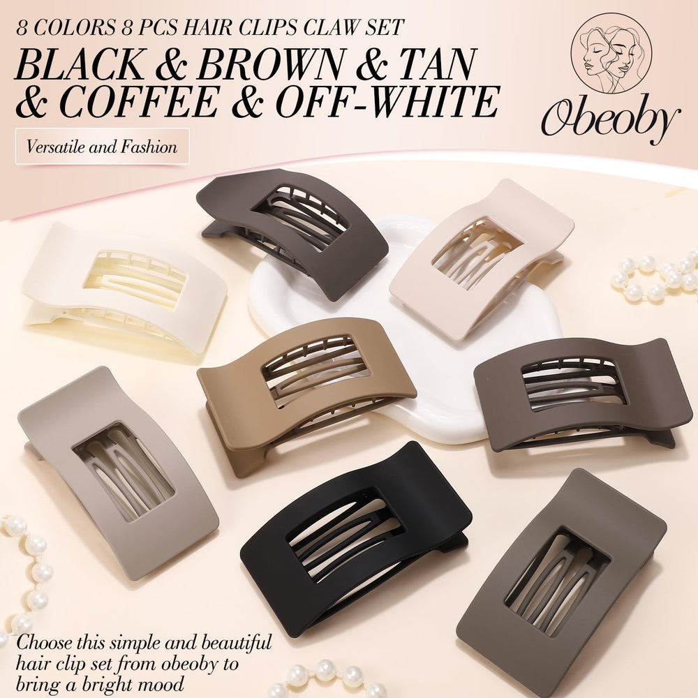 Obeoby eight-color clip set complements outfits and moods.