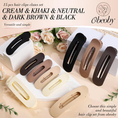 Obeoby small flat clip for bangs and fringe control.