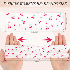obeoby cherry print headband, playful teen accessory for outfits and casual looks