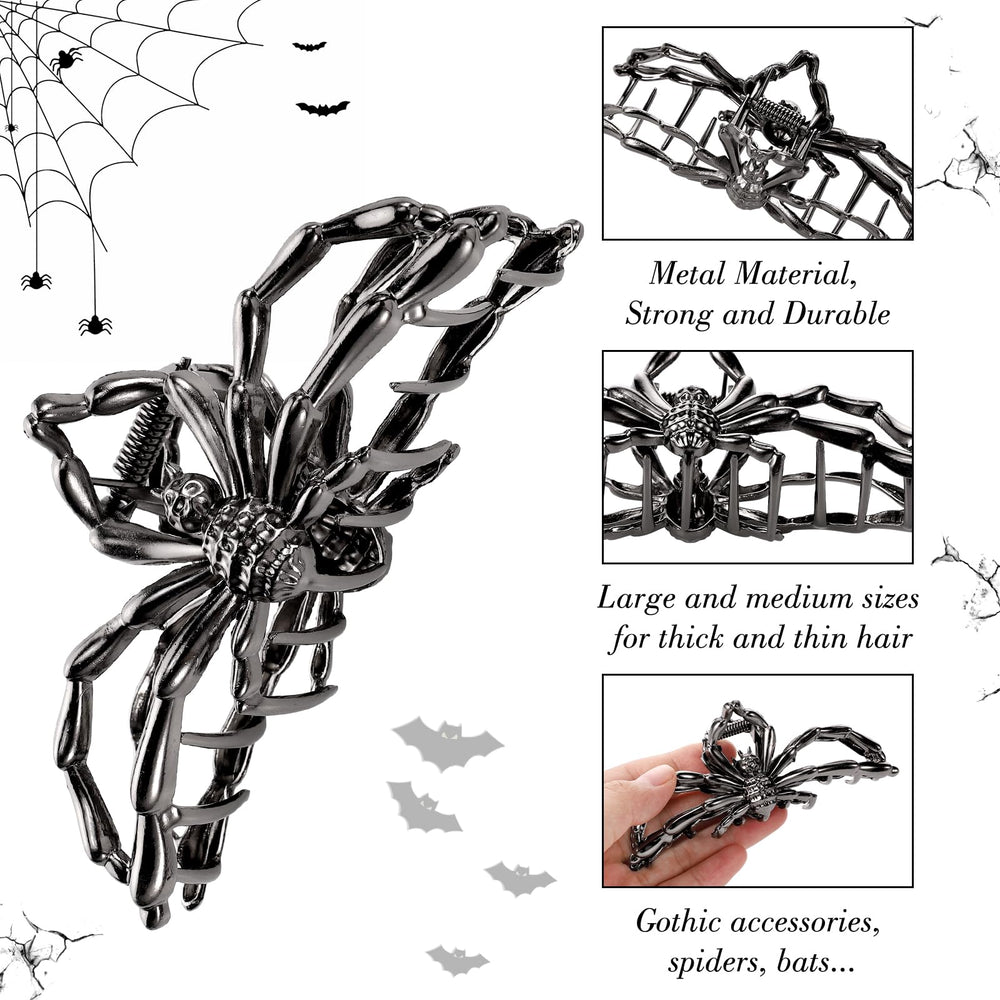 Obeoby gothic skull design clip adds edgy style for Halloween looks.