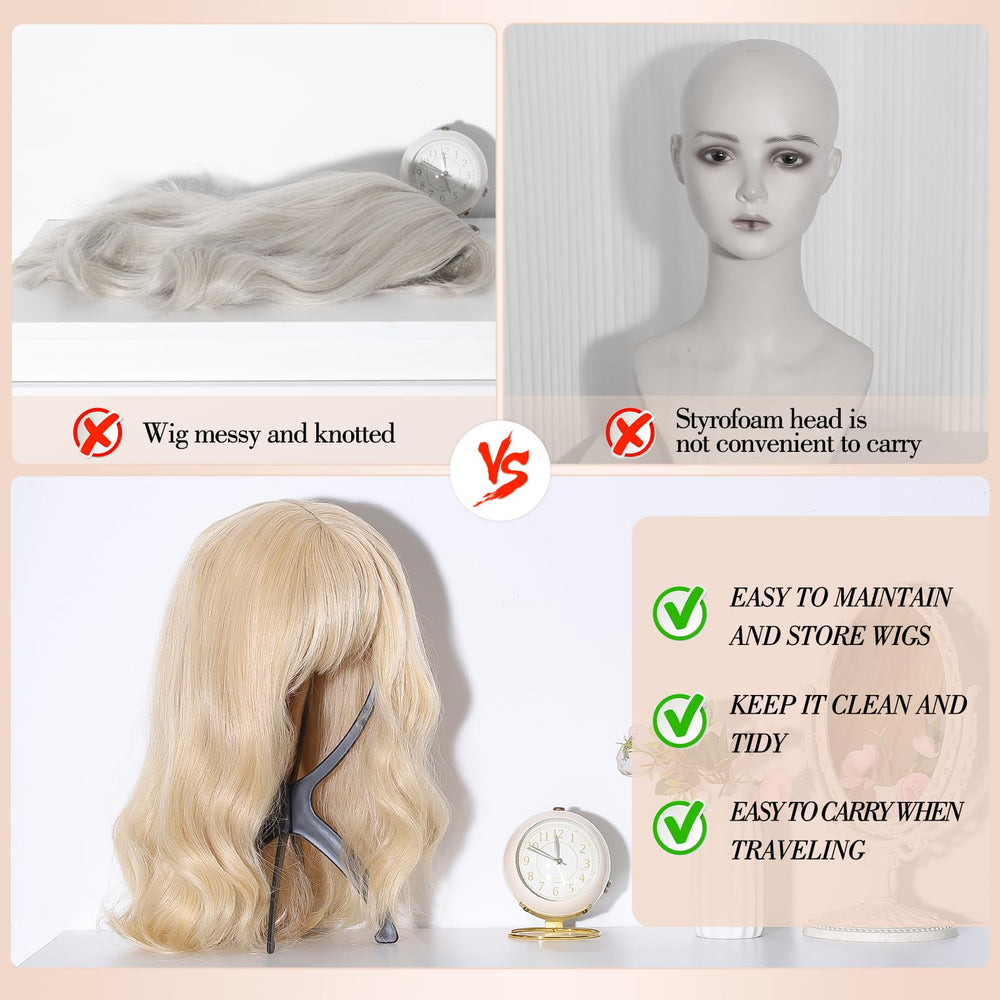 OBEOBY hairpins set secures wigs during setup and travel.