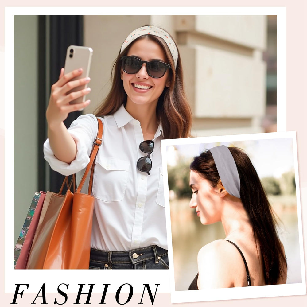 obeoby Pink Cute Headbands complements a casual outfit for teens and moms