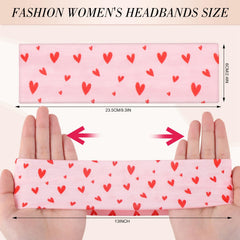 obeoby Pink Cute Headbands floral pattern styling with casual outfit