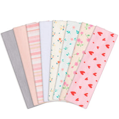 obeoby Pink Cute Headbands striped heart in use during a workout for secure fit