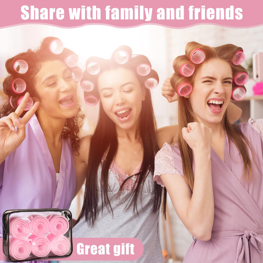 Obeoby pink hair roller set enabling versatile at home styling