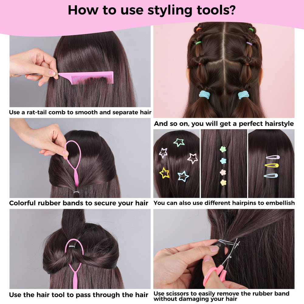 obeoby-pinzas-cabello-flor permiten acentos coloridos y sujetar mechones.