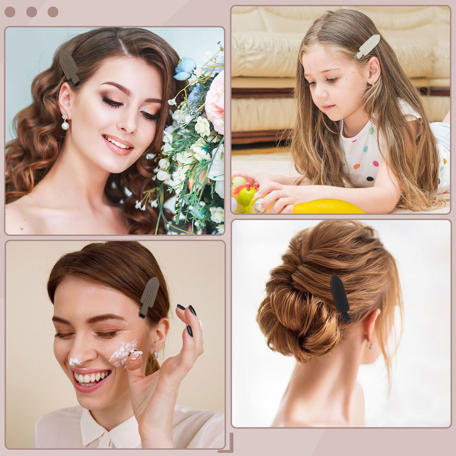 Pinzas obeoby uso diario: ideales para maquillaje y peinado rápido.