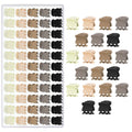 Obeoby 60 Pcs Mini Hair Clips – 5 Colors Tiny Claw Clips for Short Thin Hair | Bulk Gift Set