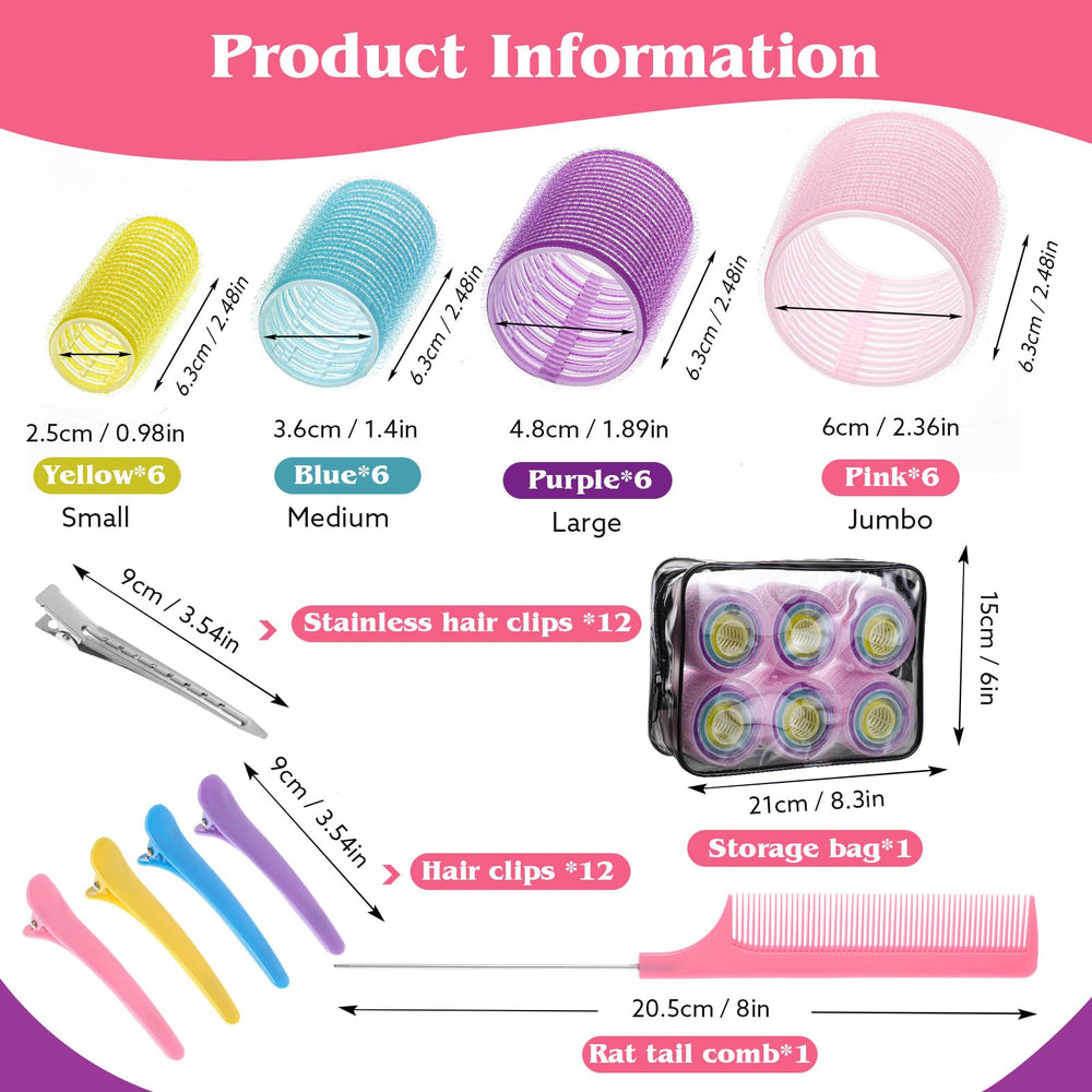 Obeoby 48mm large color roller for loose waves and fullness.