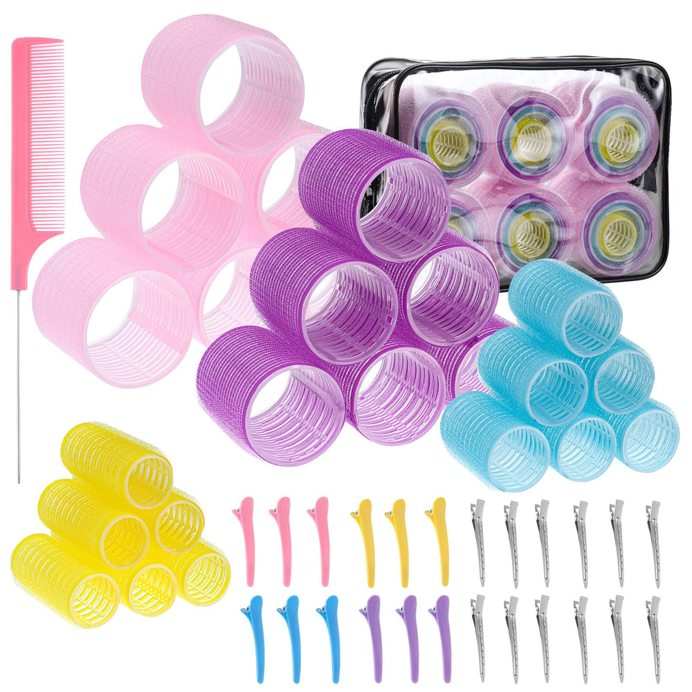Obeoby 60mm jumbo roller in vibrant colors creates voluminous curls.