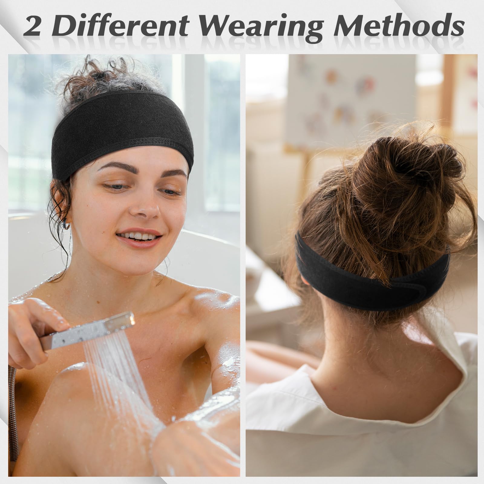obeoby spa headbands easy-to-wear lightweight wrap for quick routines