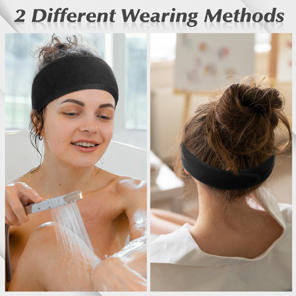 obeoby spa headbands easy-to-wear lightweight wrap for quick routines