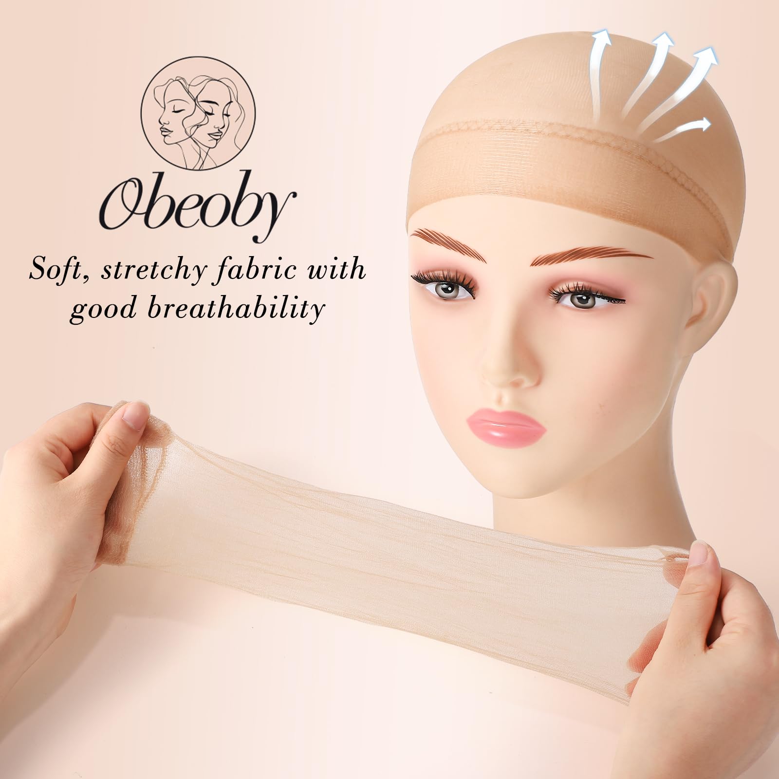 OBEOBY travel-ready wig stand ideal for on-the-go care.