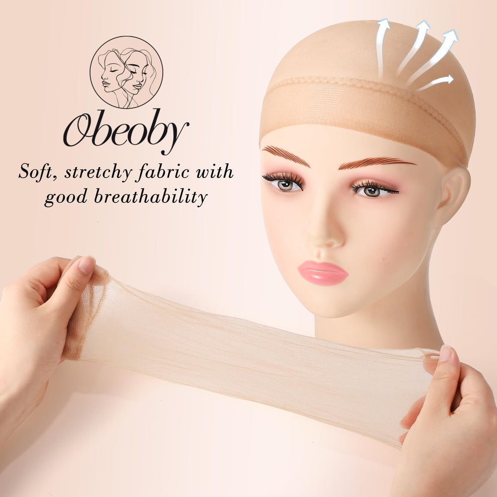 OBEOBY travel-ready wig stand ideal for on-the-go care.