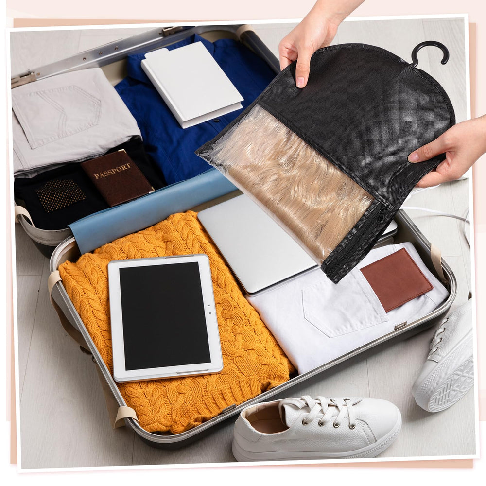 obeoby travel-friendly wig bag protects and transports wigs securely on the go.