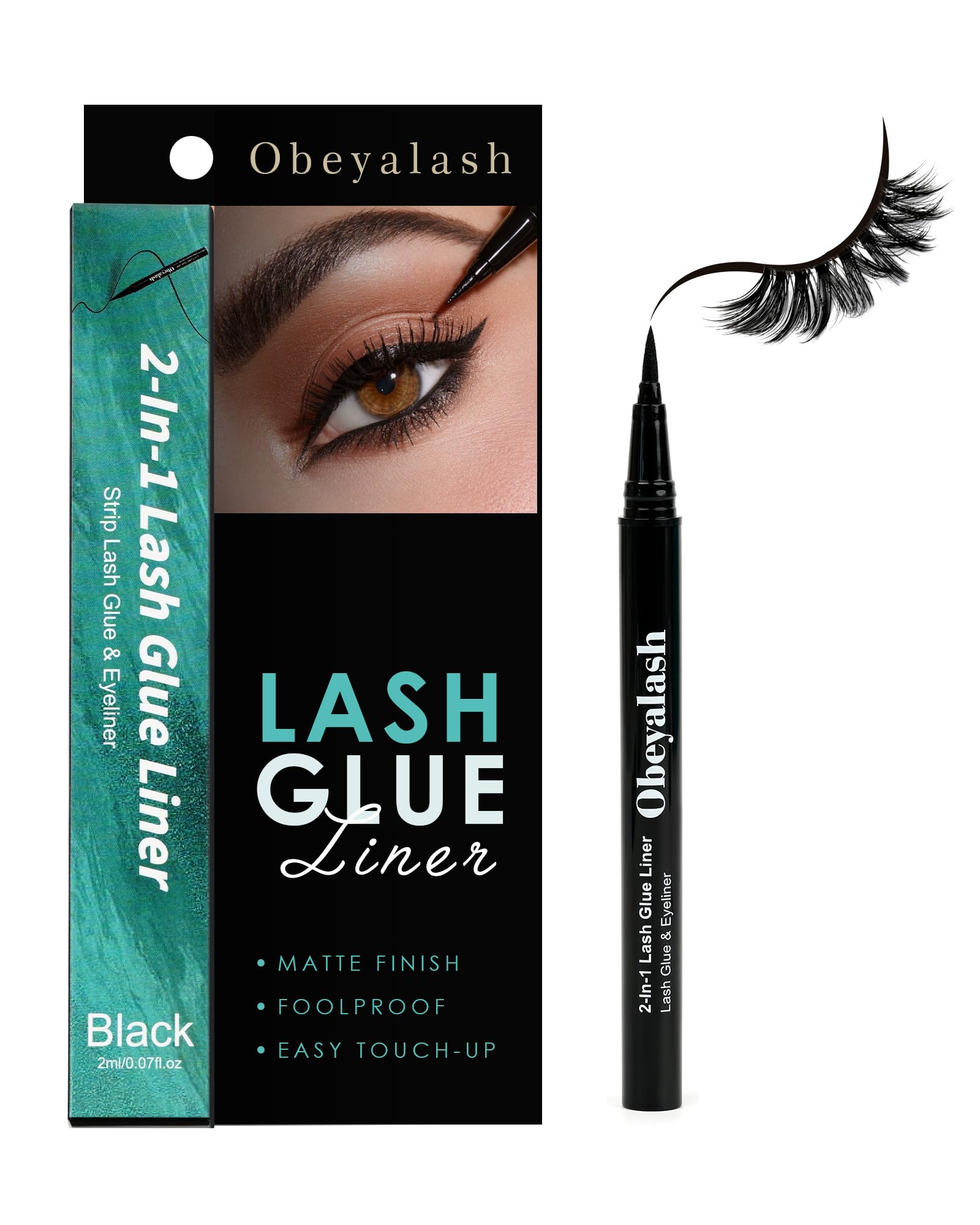 Obeyalash lash glue pen for precise lash attachment and a natural look