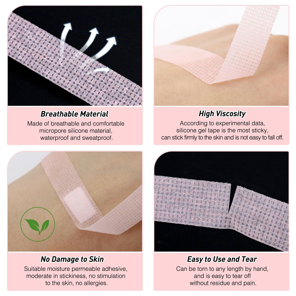 Obeyalash blue roll lash tape isolates lashes for precise extensions.