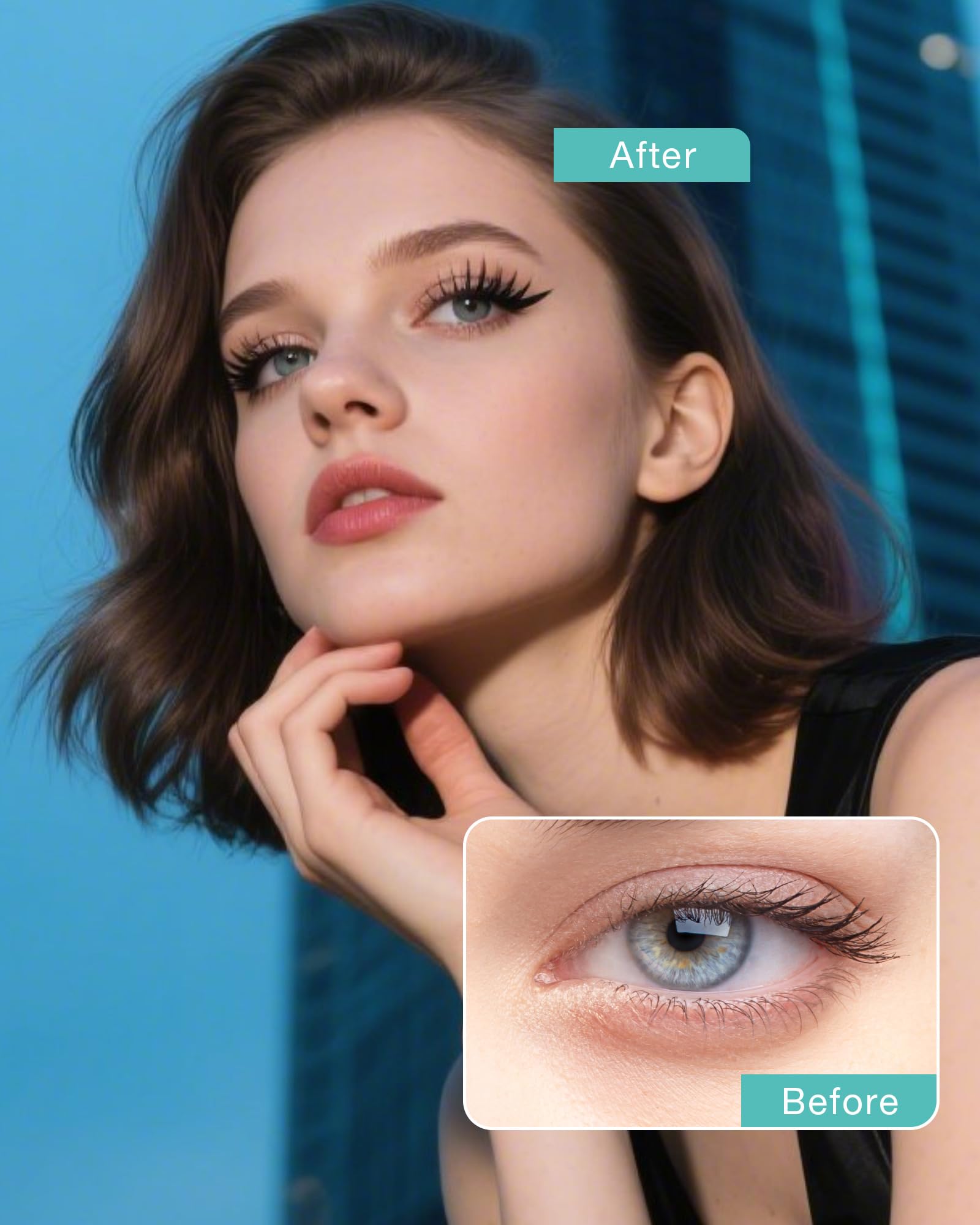 Obeyalash matte black finish blends with eyeliner for seamless eyes