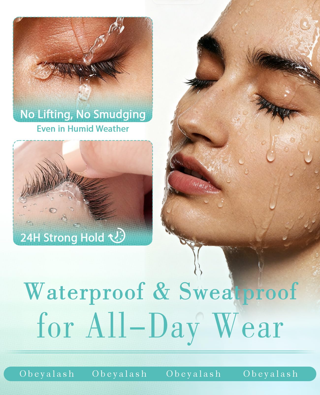 Soft faux mink fibers provide gentle comfort on sensitive eyes.