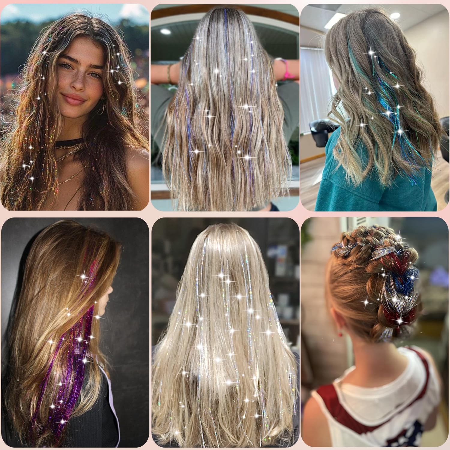 Obinying tinsel kit ideal for festivals, Halloween, and cosplay looks.