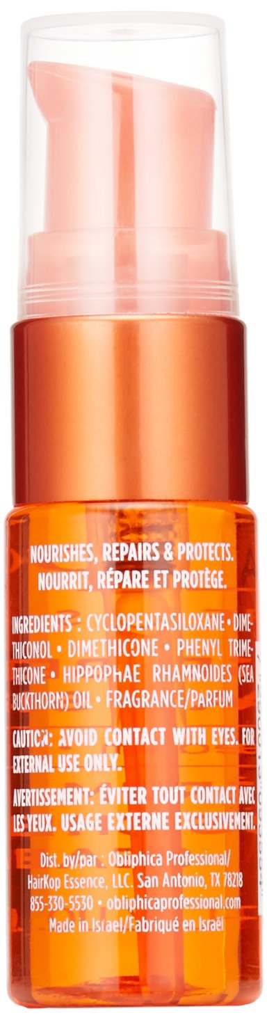 Obliphica Seaberry Serum, control del frizz e hidratación duradera.