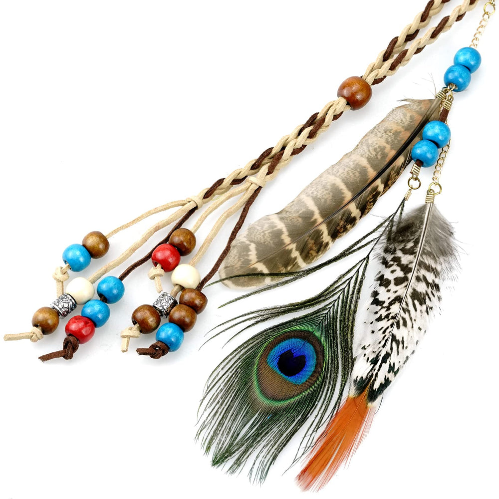 obmwang diadema de plumas para sesiones de fotos