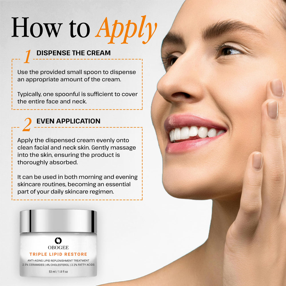OBOGEE close-up of creamy texture for luxurious moisturization