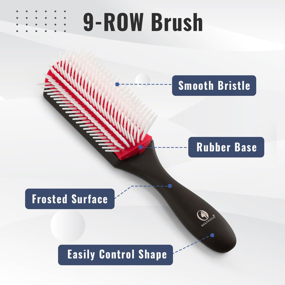 O BRUSHZOO Detangling Brush glides through curls with minimal breakage.