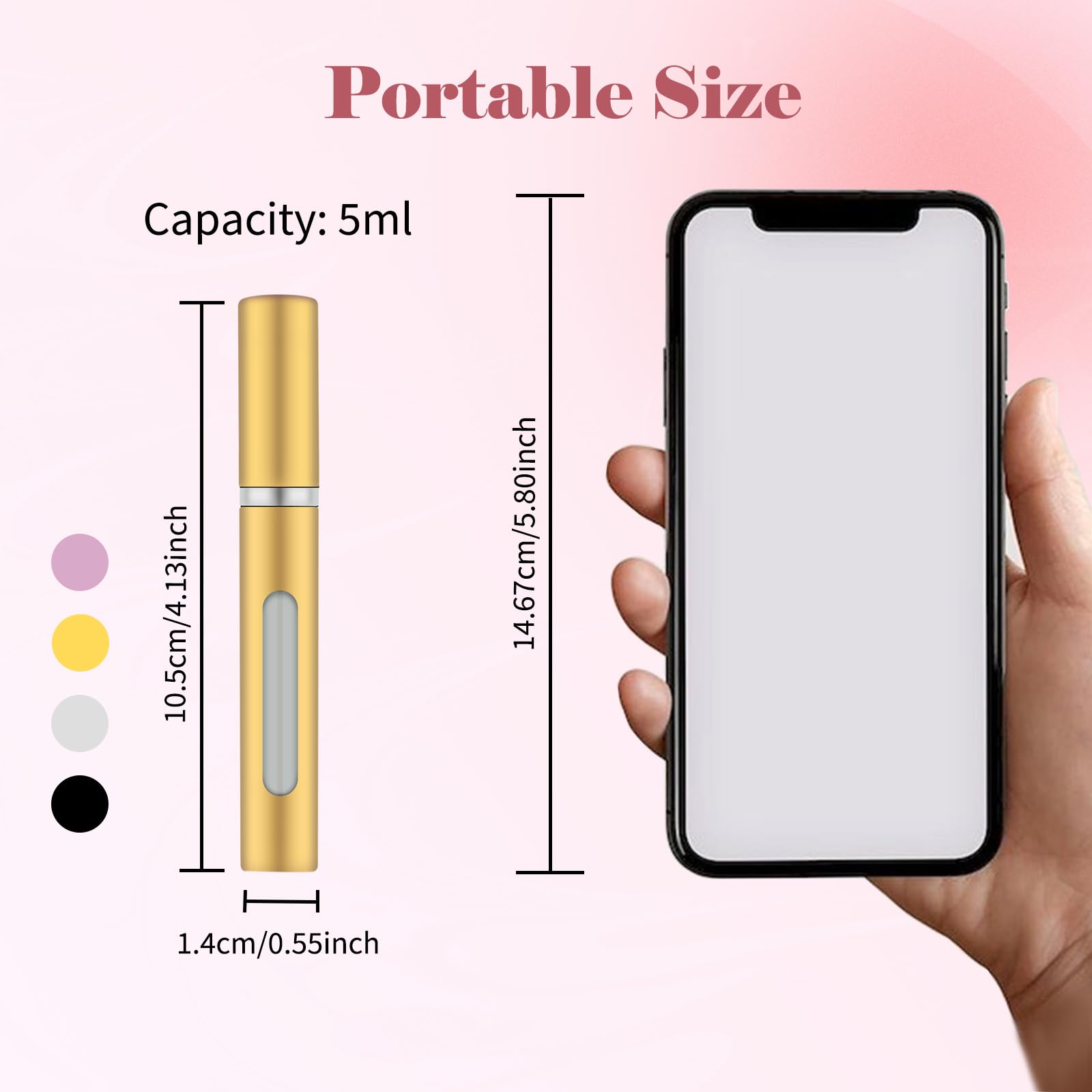 OBSGUMU sleek nozzle spray for even fragrance distribution.