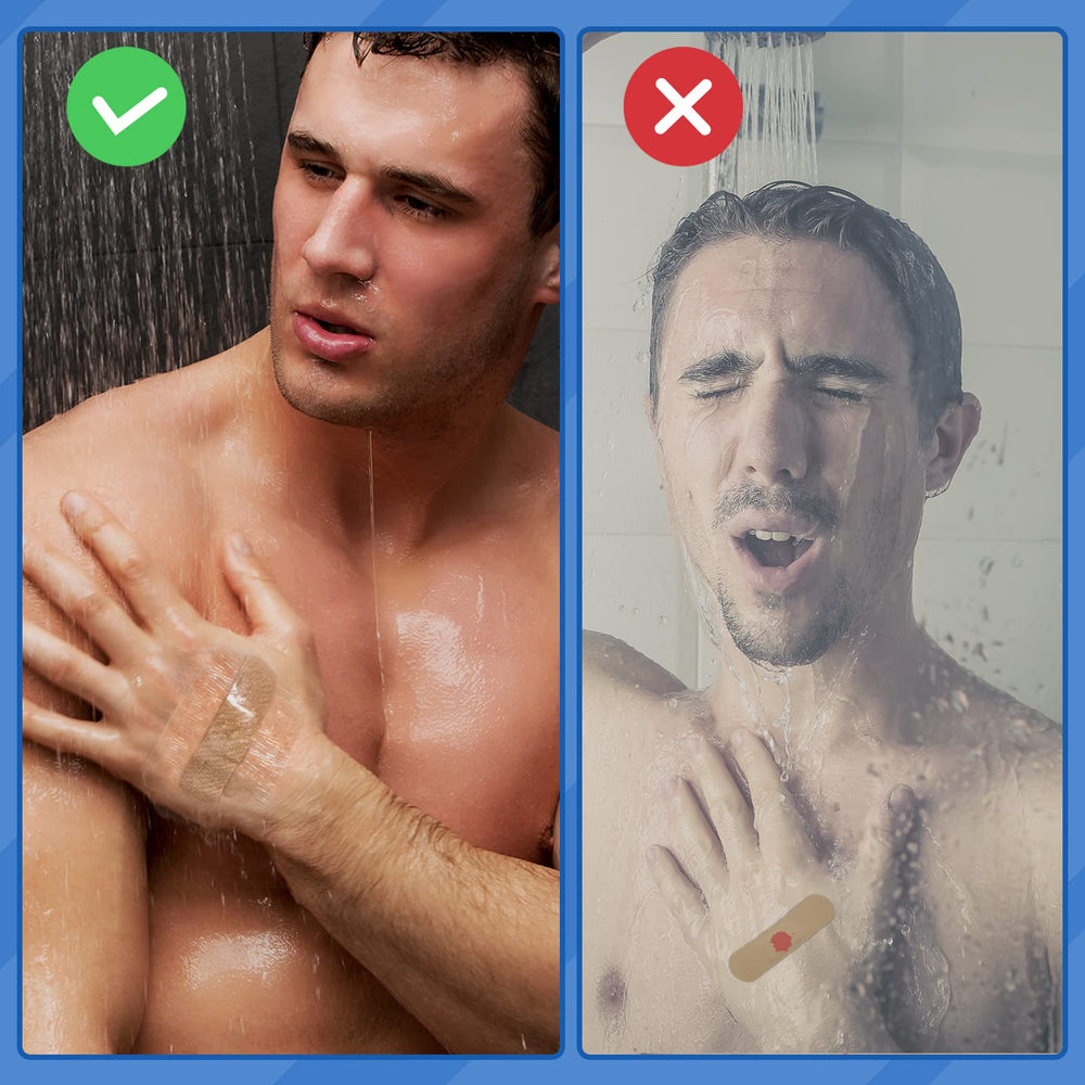 OBTANIM clear adhesive bandage; waterproof shield against friction and external contaminants.