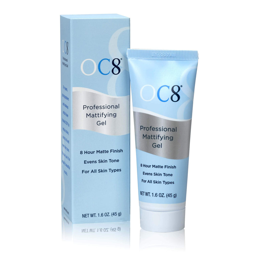 OC8 Professional Anti Shine Gel bottle front view showing matte oil control.