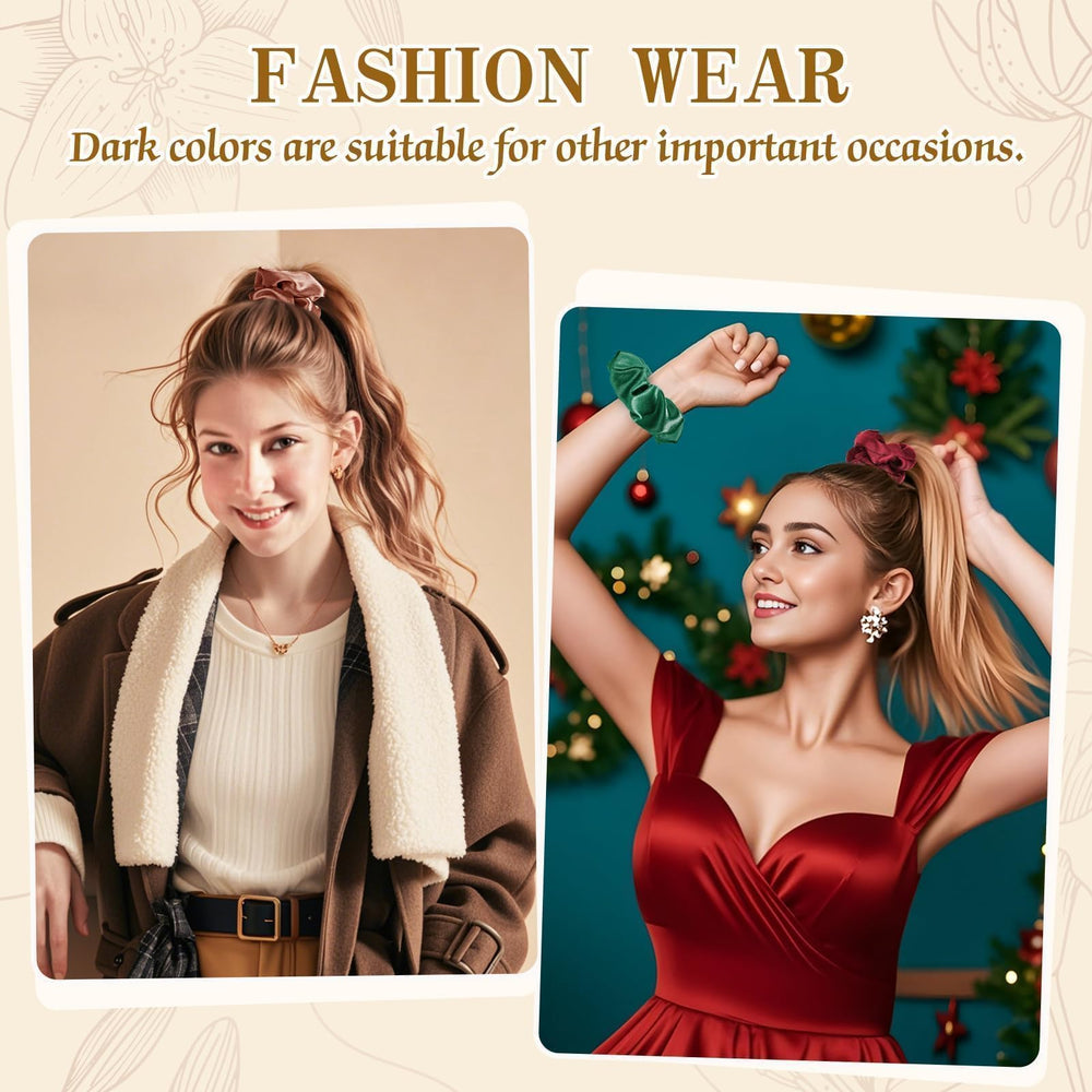 OCATO wide satin scrunchie provides gentle grip.