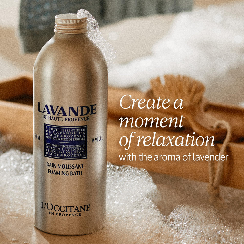 Occitane espuma lavanda: textura generosa que crea un baño calmante