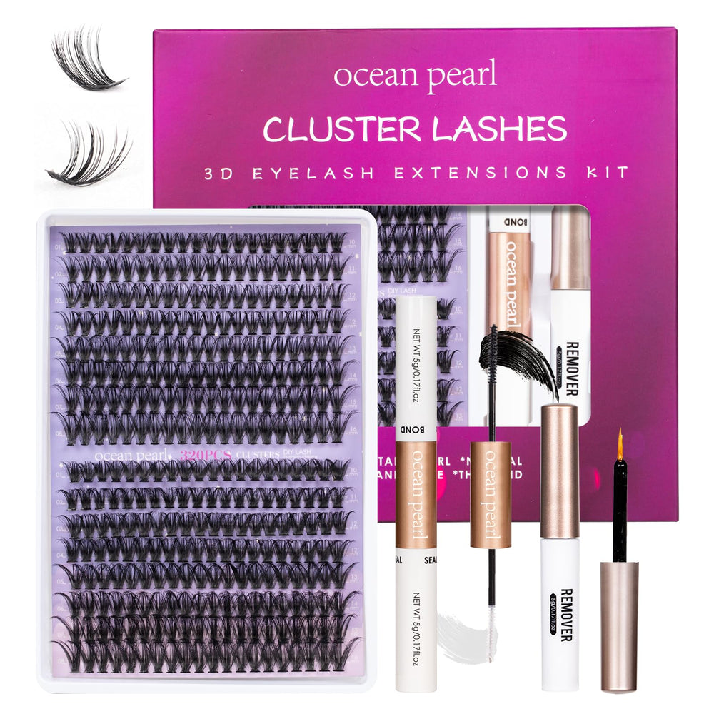 Ocean Pearl bond adhesive bottle provides secure, lash-friendly bonding for smooth DIY wear.
